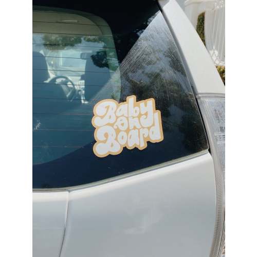 baby on board static cling