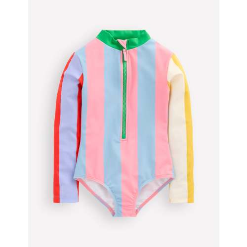 Long-Sleeved Swimsuit-Hotpotch Stripe