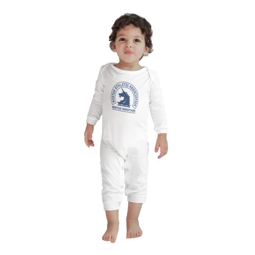 Boston Marathon Unisex-Baby Baby Bodysuits, Baby Long Sleeve Bodysuit, Babies And Toddlers Baby Crawler
