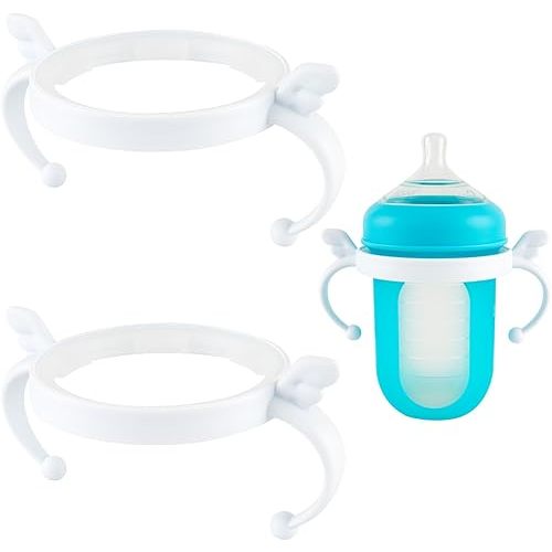 Baby Bottle Handles for Boon Bottles, Ergonomic Bottles Holder for Newborn, 2 Count