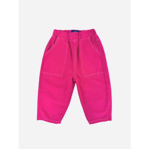 TOPSTITCH TWILL PANTS