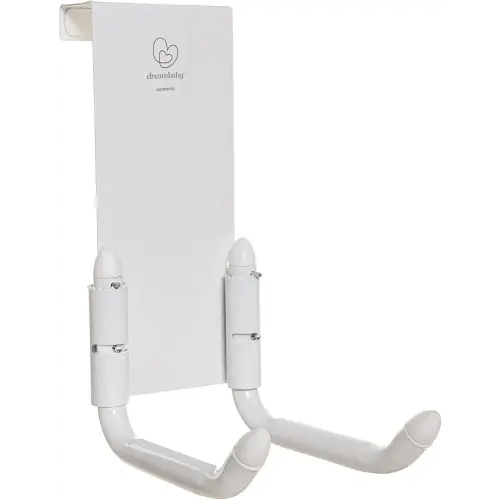 Dreambaby Strollerbuddy StrollAway Over The Door Baby Stroller Hanger – Heavy Duty Metal Hook Organizer with 50lbs Load Capacity – Model L256