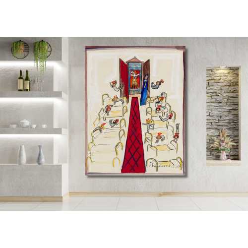 Goodnight, Little Girls By Ludwig Bemelmans Quality Print Canvas Wall Art, Madeline at the Zoo Poster , Ludwig Bemelmans Painting Home Decor