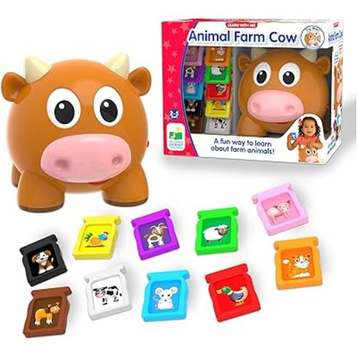 The Learning Journey: Learn with Me – Animal Farm – Teaching Toddler Educational Playset - Counting and Sorting - Preschool Learning Toys & Gifts for Boys & Girls Ages 2-5 Years