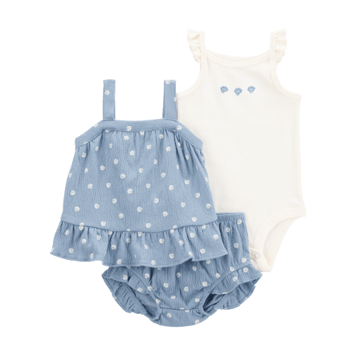 Baby 3-Piece Shell Print Little Short Set - Carter's | Carter's