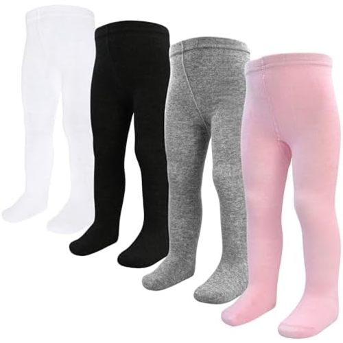 Baby Tights Newborn Infant Toddler Girls Tight Cable Knit Leggings Stockings Pack of 4