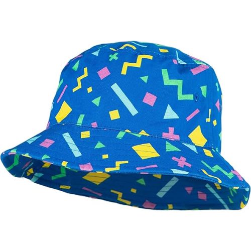 Funky Junque Family Matching Bucket Hats for Beach & Outdoor Adventures Family Sets Abstract Patterns
