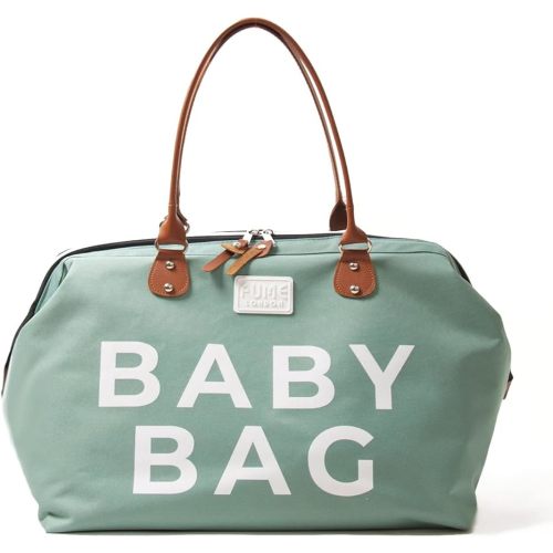 Fume London Baby Bag, Stylish and Functional Waterproof Diaper Changing Bag for Travel and Maternity Large Baby Diaper Bag, green : Amazon.es: Baby Products
