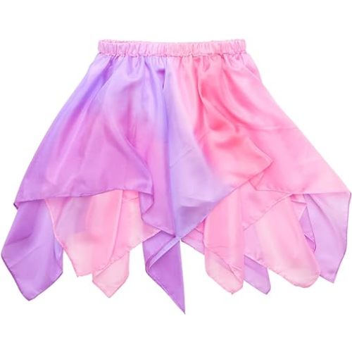 Sarah's Silks - Blossom Fairy Skirt, 100% Silk, 28" Long Costume for Kids and Toddlers | Bright Colored Waldorf Dress Up for Imaginative Play