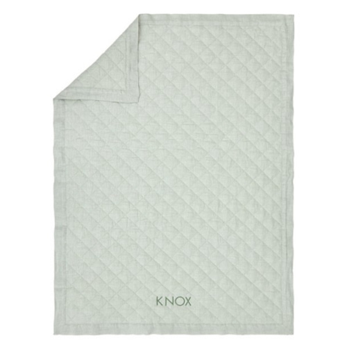 Personalized European Linen Baby Quilt | Pottery Barn Kids