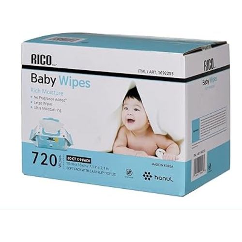 Rico Baby Wipes, 720 Count