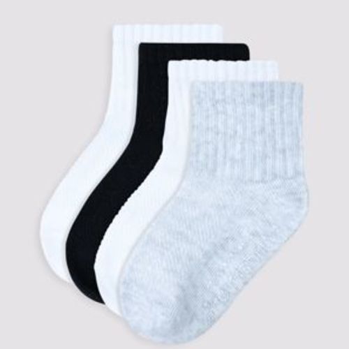 Baby Cotton Blend Turn Over Rib Cuff Socks 3 Pack - Underworks - Blue, grey, sage | Target Australia