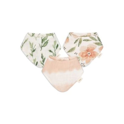 Parker Floral Muslin Bib Set, 3 Pack - Ages 0-36 Months