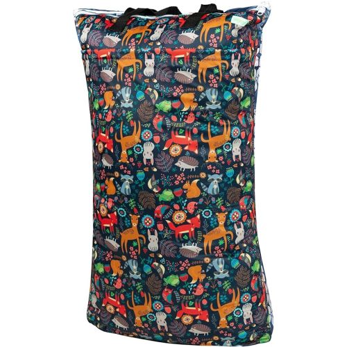 wegreeco Reusable Hanging Wet Dry Cloth Diaper Bag (Animal)