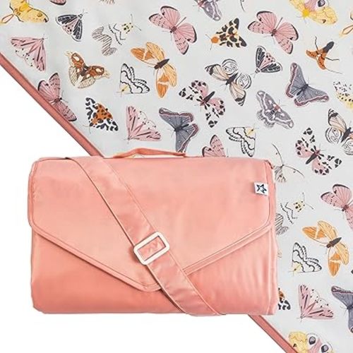 Tiny Twinkle Waterproof Picnic Blanket | 5'x7' 100% Recycled Polyester, Sandproof, Foldable & Portable for Beach, Camping, Travel (Flutter