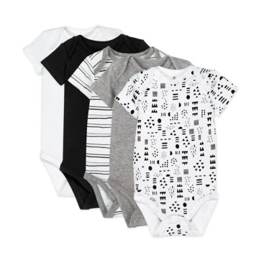 5-Pack Organic Cotton Short Sleeve Bodysuits | Honest Baby Clothing