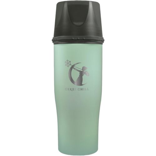 CERES CHILL Mini Breastmilk Chiller Demigoddess, 12 oz. Reusable Storage Container, Keeps Milk at Safe Temperatures for Up to 16 Hours, Bottle Cooler, Connects w/Most Pumps (Zen Green)