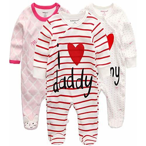 Kiddiezoom Baby and Toddler Boys'Snug Fit Footed One-Piece Romper Jumpsuit Cotton Cotton Footed Outfit