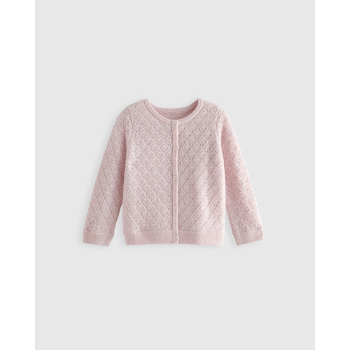 Mongolian Cashmere Pointelle Cardigan