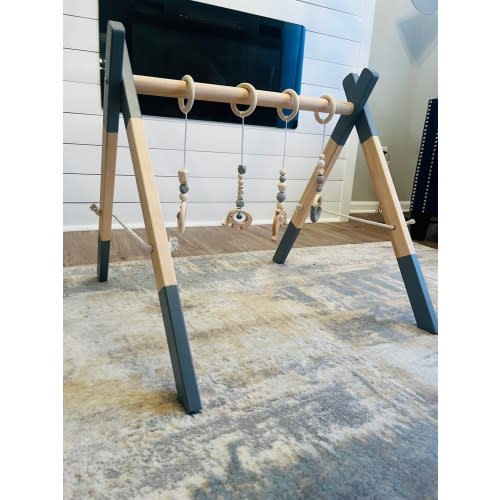 Baby gym, Grey legs, Scandinavian gym, Baby activity center, Wooden baby gym, Foldable play gym, Activity arch, Montessori toy, Baby Shower