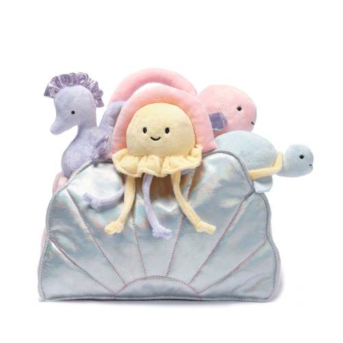 Interactive Aquatic/Sea Shell Plush with Stuffed Animal Toys – Lambs & Ivy