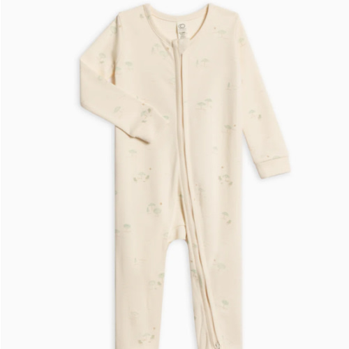 Peyton Zipper Sleeper Umbrella / Oat 0-3 months