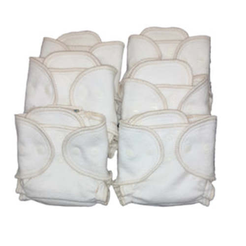 Newborn Hemp/Cotton Diaper Bundle (Pack of 6) – Babee Greens