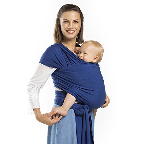 Boba Baby Wrap Carrier - Original Baby Carrier Wrap Sling for Newborns - Baby Wearing Essentials - Newborn Wrap Swaddle Holder, Newborn to Toddler Infant Sling (Organic Dark Grey)