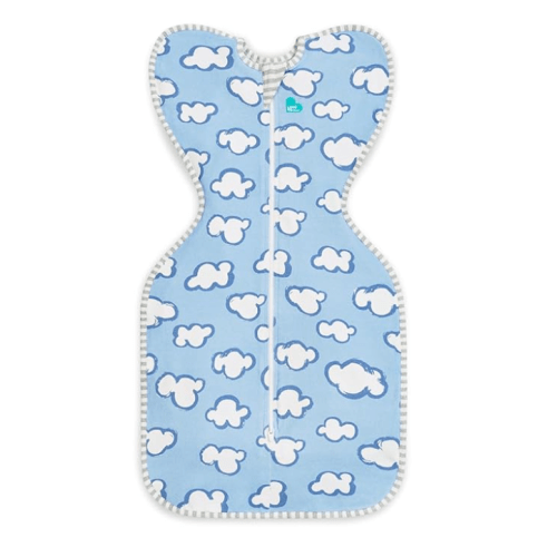Love to Dream Swaddle UP, Baby Sleep Sack, Self-Soothing Swaddles for Newborns, Get Longer Sleep, Snug Fit Helps Calm Startle Reflex, New Born Essentials for Baby, 1.0 TOG, 13-19 lbs, Daydream Blue