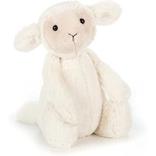 Jellycat Bashful Lamb Stuffed Animal, Medium, 12 inches