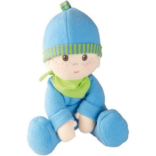 HABA Snug-up Doll Luis 8" First Boy Baby Doll - Machine Washable for Ages Birth and Up
