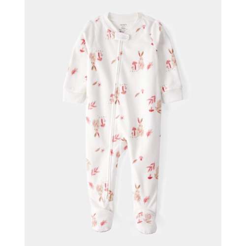Baby 1-Piece Bunny Fleece Footie Pajamas - Ivory - Carter's | Carter's