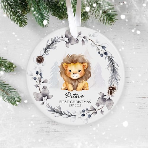 Personalised Baby's First Christmas Decoration, Christmas Gift for Boy Girl, Christmas Keepsake Baby's 1st Christmas Bauble, Gift for Baby's