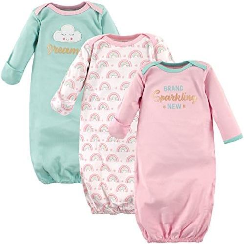 Luvable Friends Baby Girls' Cotton Gowns