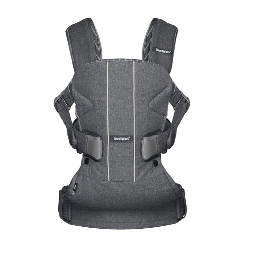 BABYBJORN Baby Carrier One - Gray/Pinstripe (Limited Edition Color), Cotton