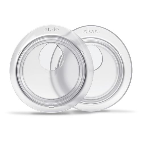 Elvie Catch Milk Collection Shells | Set of Two Discreet Leak-Protection Silicone Cups, Reuse Your Milk| Reusable Breast Shells Collect Up to 1oz | No More Wasted Milk or wasteful Breast Pads