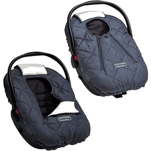 Cozy Cover Premium Infant Car Seat Cover (Charcoal) with Polar Fleece - The Industry Leading Infant Carrier Cover Trusted by Over 6 Million Moms for Keeping Your Baby Warm