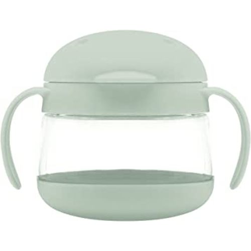 Ubbi Tweat No Spill Snack Container for Kids, BPA-Free, Toddler Snack Container, Sage