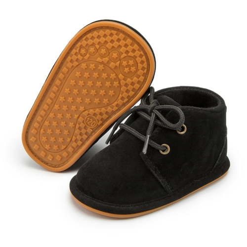 Meckior Baby Girls Boys Boots Infant Lace Up Booties Newborn Winter Shoes for 0-18 Months