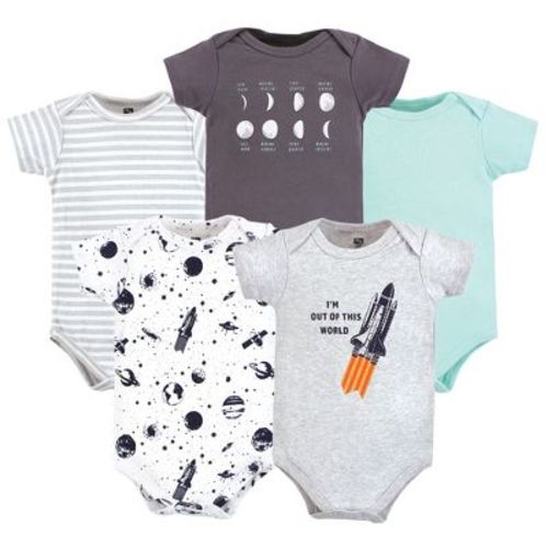 Hudson Baby Unisex Baby Cotton Bodysuits, Outer Space
