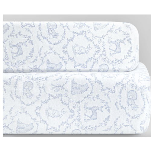 Woodland Organic Jersey Cotton Crib Sheet and Changing Pad Cover Set