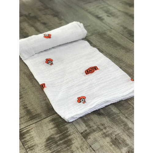 OSU Cotton Swaddle Blanket