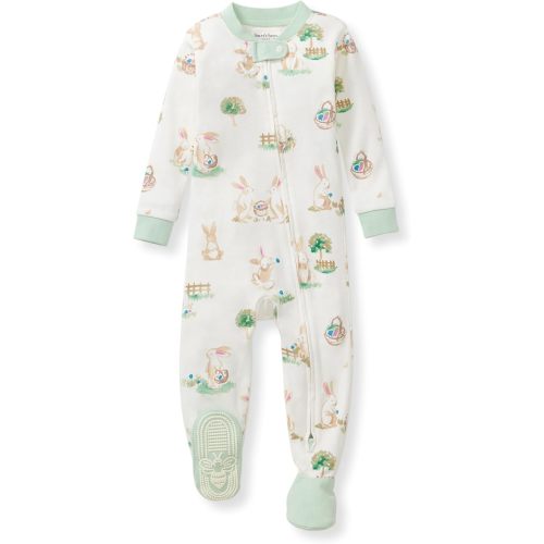 Burt's Bees Baby baby-boys Sleeper Pjs, 100% Organic Cotton, One-piece Footie, Zip Up Jumpsuit, Snug Fit Pajamas