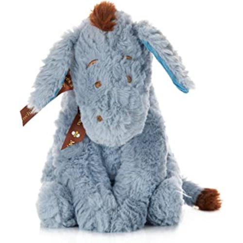 Disney Baby Classic Winnie the Pooh and Friends Stuffed Animal, Eeyore 9 Inches, 1 Count (Pack of 1), Gray,brown,blue
