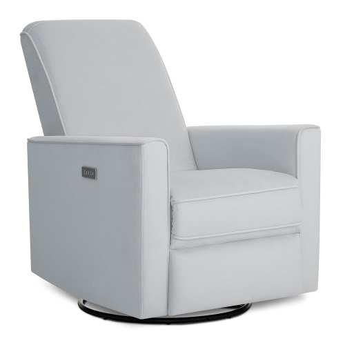 Evolur Harlow Deluxe Upholstered Plush Seating Glide Rocker