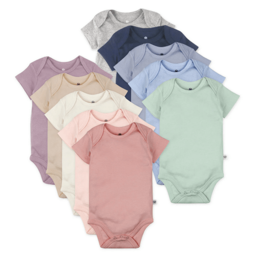 10-Pack Organic Cotton Short Sleeve Bodysuits | Honest Baby Clothing