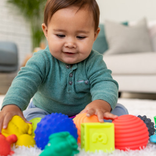 Infantino Balls, Blocks & Buddies Activity Toy Set