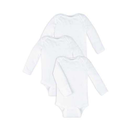 Little Star Baby Unisex 3Pk Long Sleeve MittCuff Bodysuits, Size Newborn-24 Months