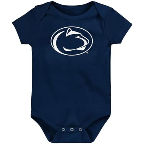 Outerstuff NCAA Officially Licensed Newborn & Infants 0-24 Months Primary Logo Creeper Bodysuit Romper
