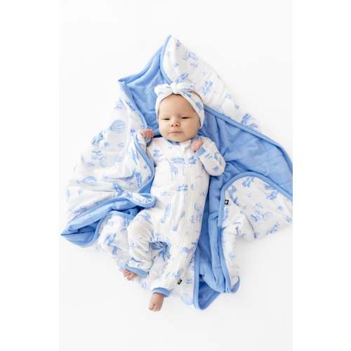 Baby Blanket in Toile Safari